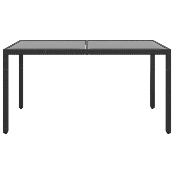 vidaXL 5 Piece Garden Dining Set Poly Rattan Black - Image 5