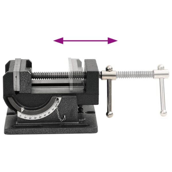 vidaXL Manually Operated Tilting Drill Press Vice 110 mm - Image 8