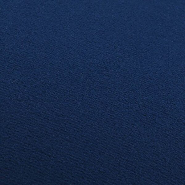 vidaXL Stool Blue and Gold Velvet 28 x 36 cm - Image 2