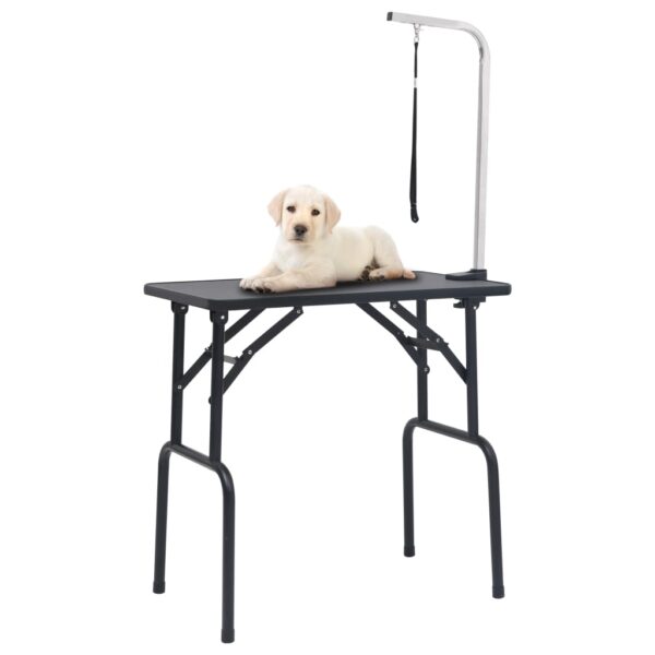vidaXL Adjustable Dog Grooming Table with 1 Loop - Image 1