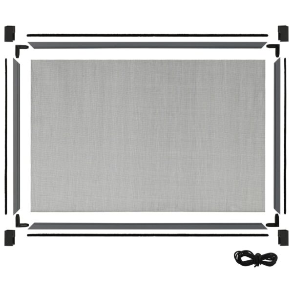 vidaXL Extendable Insect Screen for Windows Anthracite (75-143)x50 cm - Image 6