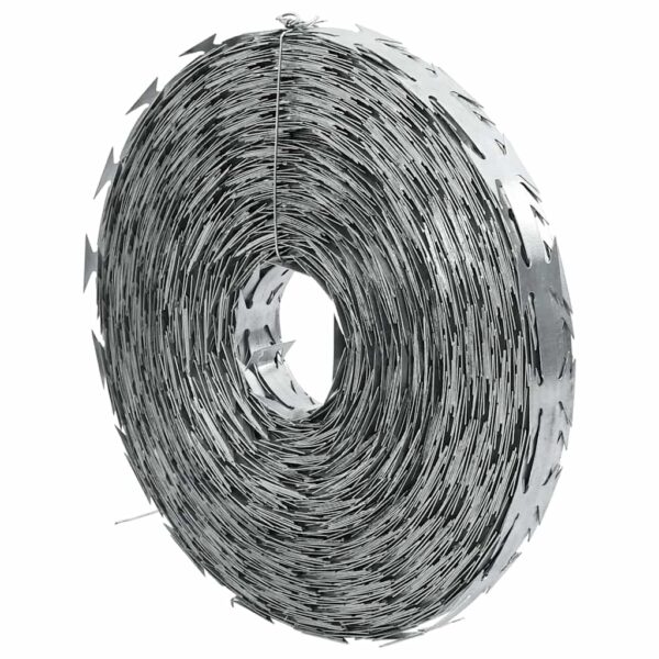 vidaXL Razor Concertina Wire Galvanised Steel 500 m - Image 1