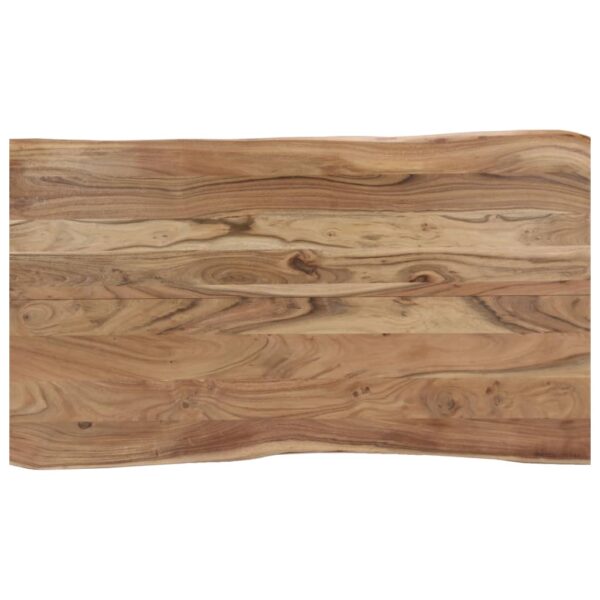 vidaXL Dining Table 140x80x76 cm Solid Acacia Wood - Image 3