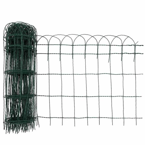 vidaXL Garden Border Fence Powder-coated Iron 25x0.65 m - Image 4