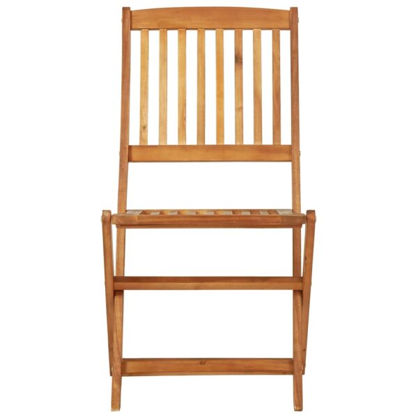 vidaXL 3 Piece Folding Garden Dining Set Solid Acacia Wood - Image 9