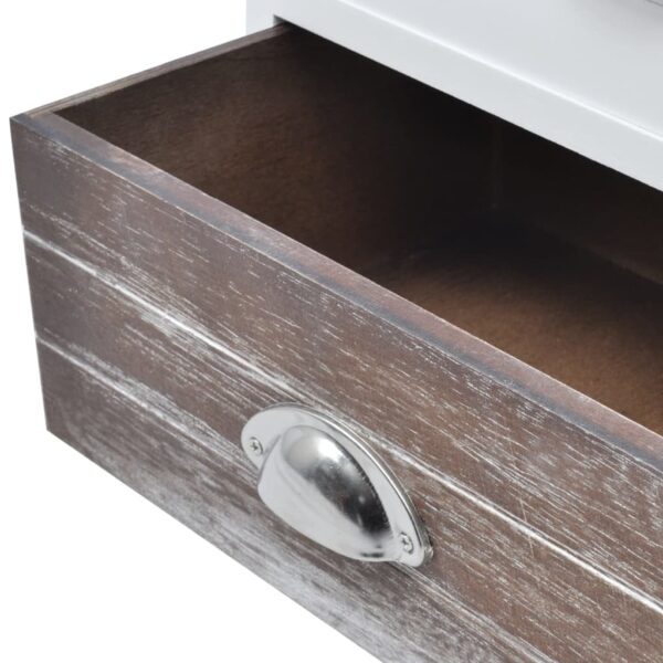 vidaXL Bedside Cabinets 2 pcs Brown and White - Image 7