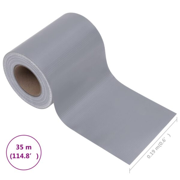 vidaXL Garden Privacy Screen PVC 35x0.19 m Matte Light Grey - Image 10