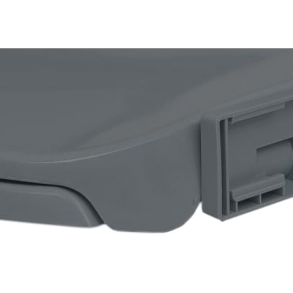 vidaXL Soft-Close Toilet Seat Grey Oval - Image 7