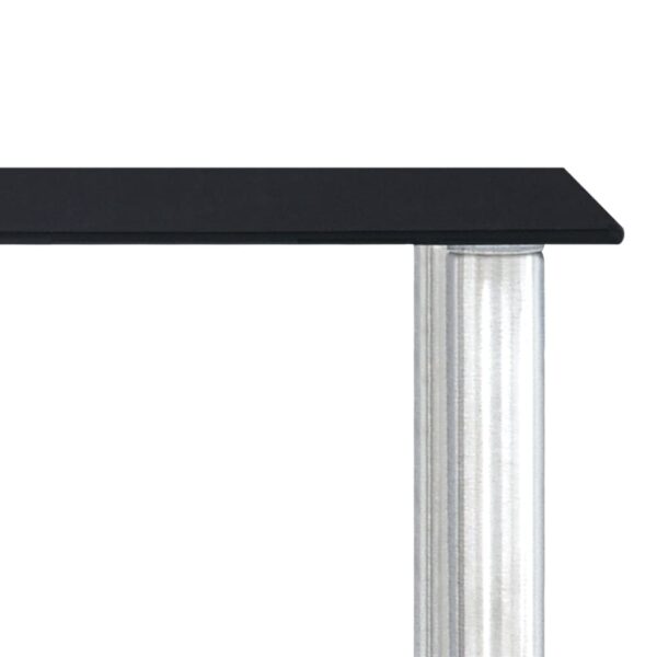 vidaXL Kitchen Shelf Black 45x16x26 cm Tempered Glass - Image 5