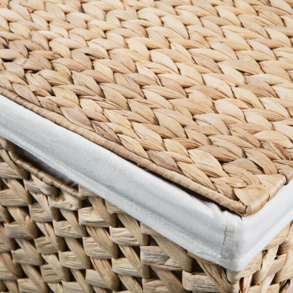 vidaXL Laundry Basket Set 2 Pieces Water Hyacinth - Image 8