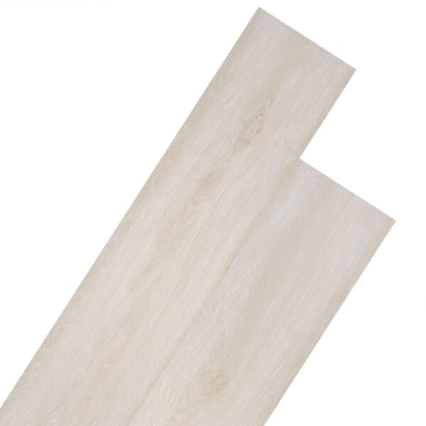 vidaXL Non Self-adhesive PVC Flooring Planks 5.26 m² 2 mm Oak Classic White - Image 1