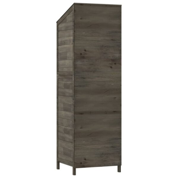 vidaXL Garden Shed Anthracite 55x52x174.5 cm Solid Wood Fir - Image 6