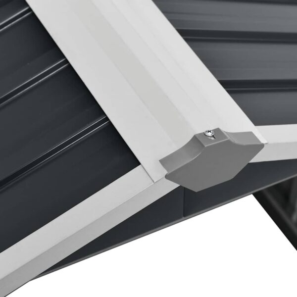 vidaXL Garden Robot Lawnmower Shed 92x97x63 cm Galvanised Steel Anthracite - Image 7