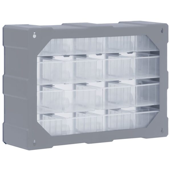 vidaXL Multi-drawer Organiser with 16 Middle Drawers 52x16x37 cm - Image 7
