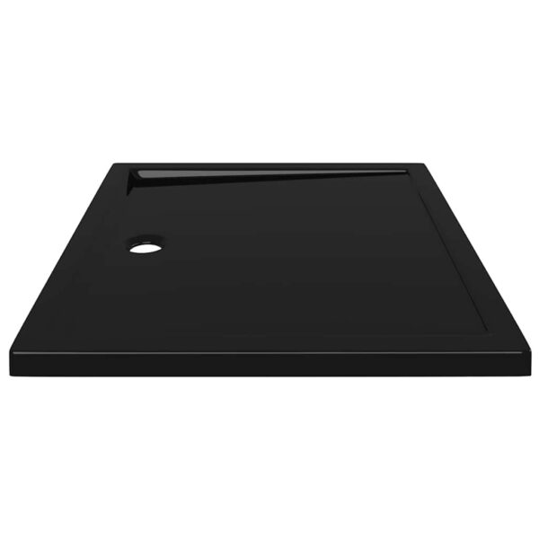 vidaXL Rectangular ABS Shower Base Tray Black 80x90 cm - Image 5
