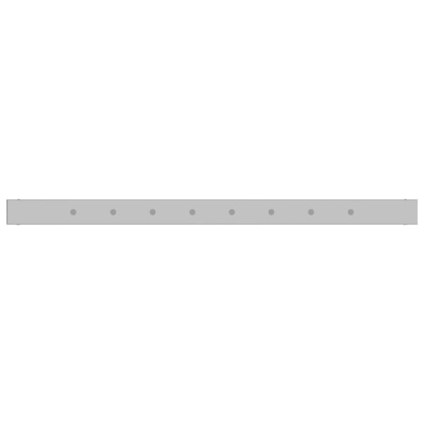 vidaXL Adjustable Work Bench Frames 2 pcs Metal 85x(69-95.5) cm Grey - Image 8