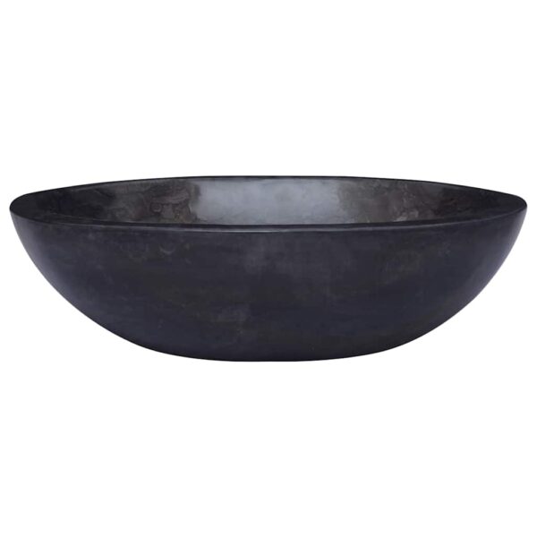 vidaXL Sink Black 53x40x15 cm Marble - Image 2