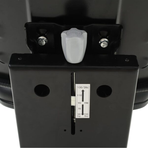 vidaXL Tractor Seat with Suspension Black - Image 5