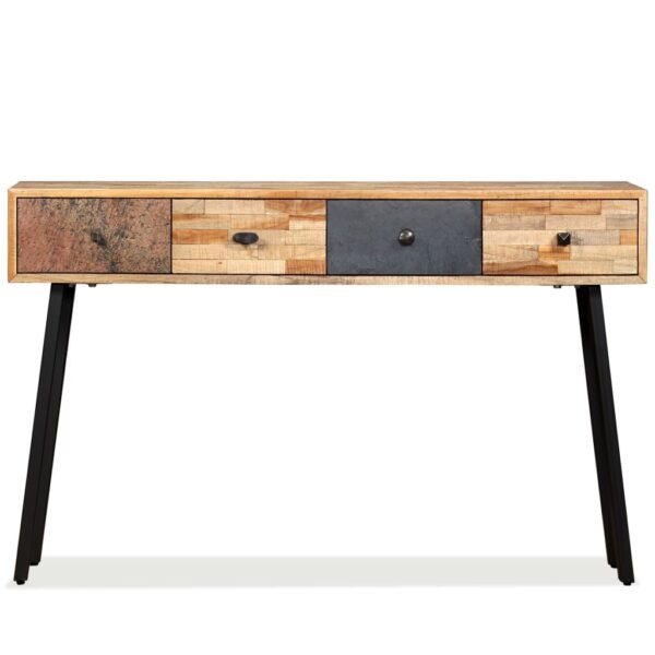 vidaXL Console Table 120x30x76 cm Solid Reclaimed Teak - Image 4