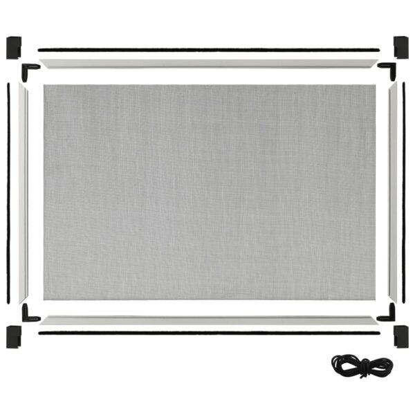 vidaXL Extendable Insect Screen for Windows White (75-143)x50 cm - Image 6