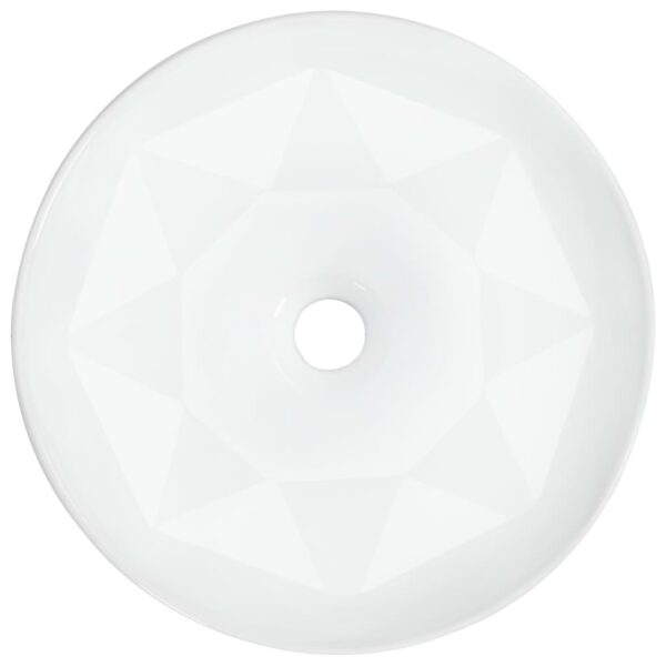 vidaXL Wash Basin 36x14 cm Ceramic White - Image 3