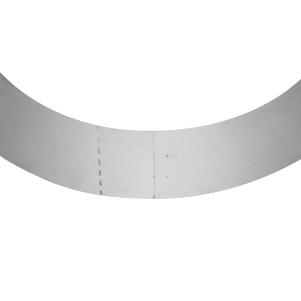 vidaXL Set of 10 Flexible Lawn Fence Galvanised Steel 100 x 14 cm - Image 8