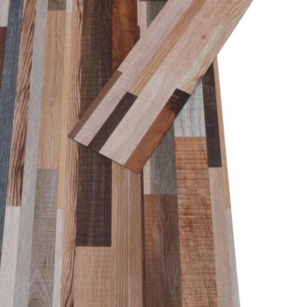 vidaXL PVC Flooring Planks 5.02 m² 2 mm Self-adhesive Multicolour - Image 3