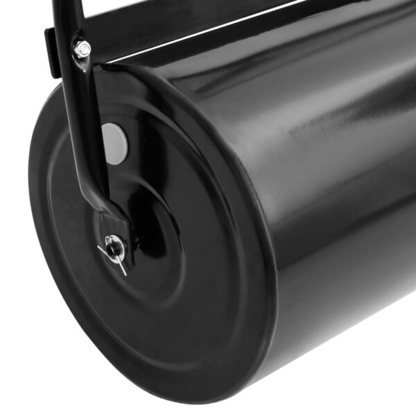 vidaXL Garden Lawn Roller Push Black 63 L Iron and Steel - Image 4