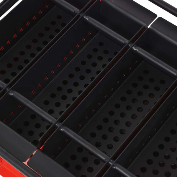 vidaXL Paper Log Briquette Maker Steel 38x31x18 cm Black and Red - Image 3