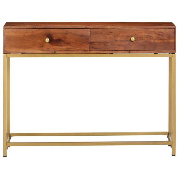 vidaXL Console Table 100x35x76 cm Solid Wood Acacia - Image 4