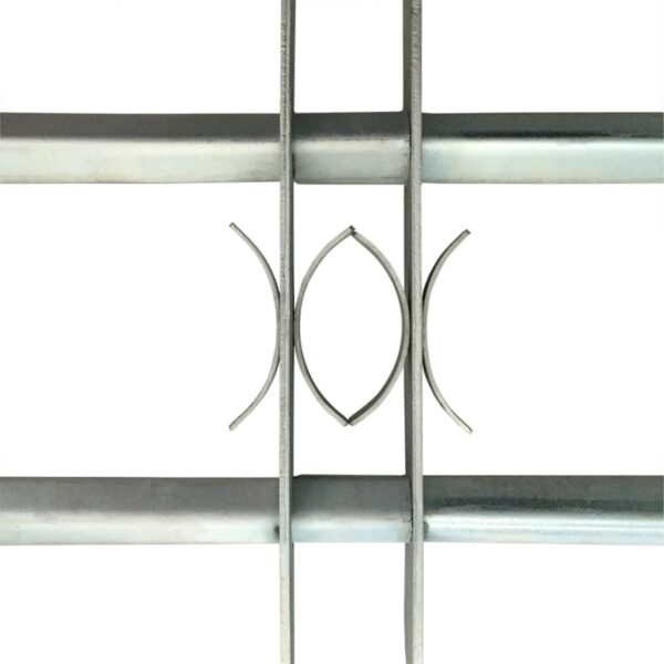 vidaXL Adjustable Security Grille for Windows with 2 Crossbars 1000-1500 mm - Image 3