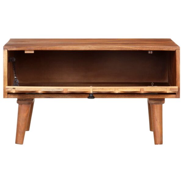vidaXL Coffee Table 68x68x38 cm Solid Acacia Wood - Image 3