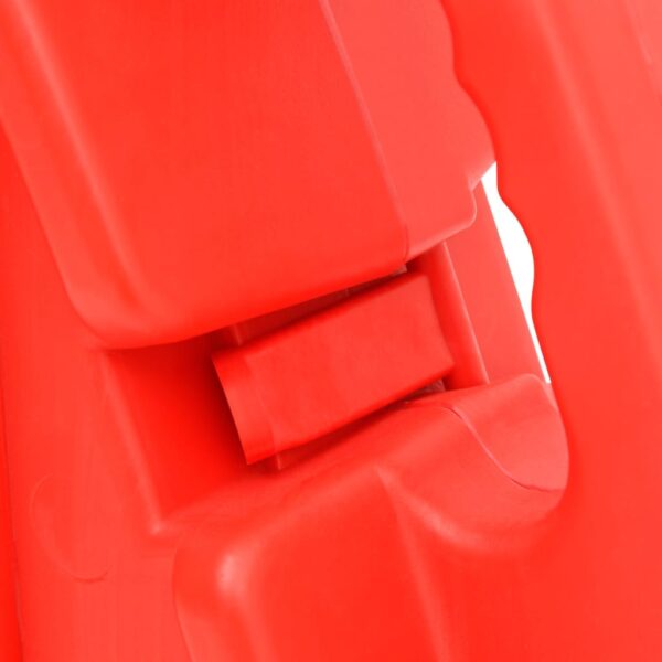 vidaXL Folding Traffic Barrier Red 210x50x105 cm - Image 10