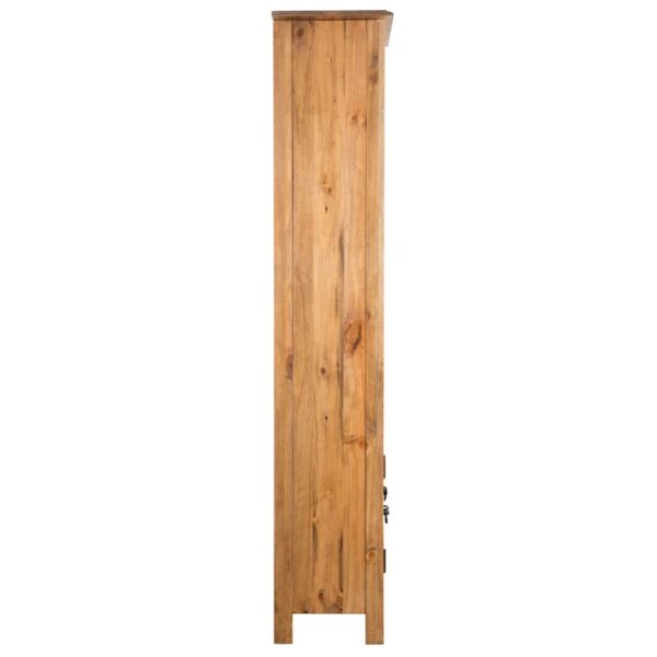vidaXL Freestanding Bathroom Cabinet Solid Pinewood 48x32x170 cm - Image 3