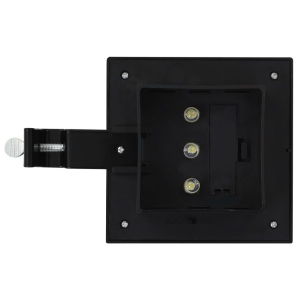 vidaXL Outdoor Solar Lamps 12 pcs LED Square 12 cm Black - Image 7
