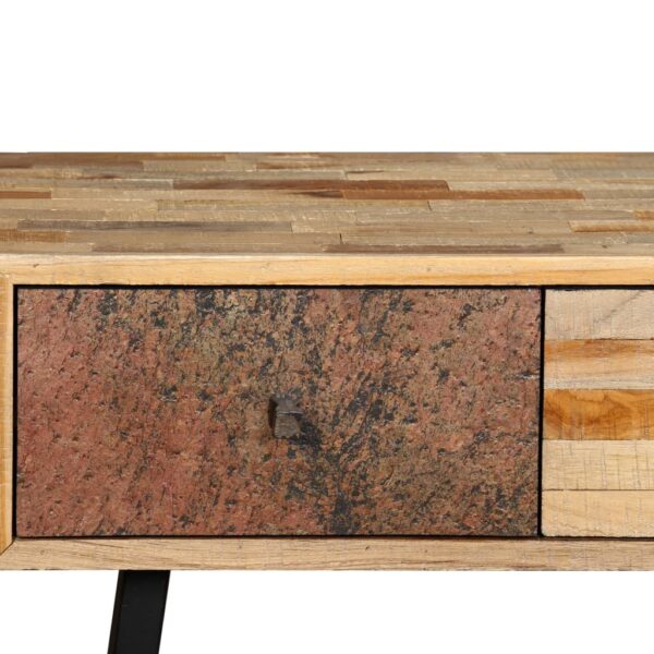vidaXL Console Table 120x30x76 cm Solid Reclaimed Teak - Image 7