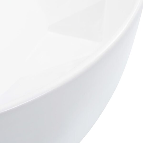 vidaXL Wash Basin 36x14 cm Ceramic White - Image 5