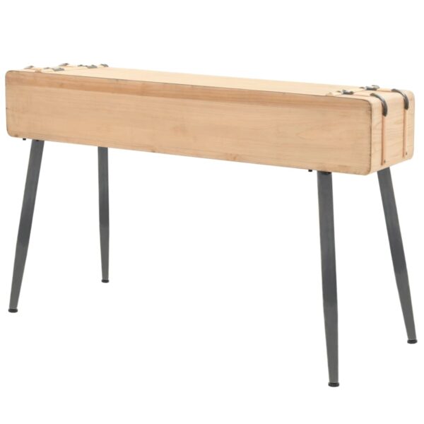 vidaXL Console Table Solid Fir Wood 115x40.5x76 cm - Image 5