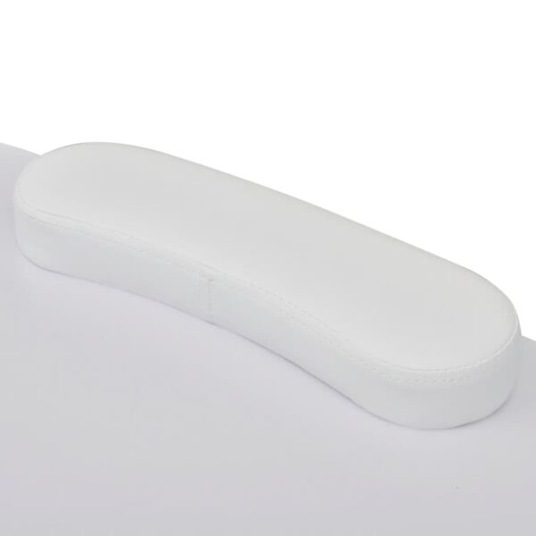 Folding Manicure Nail Table with Castors White - Image 4