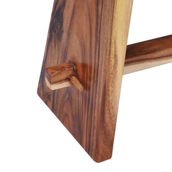 vidaXL Stool Solid Suar Wood and Polyresin - Image 7