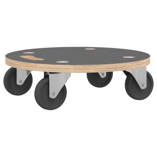 vidaXL Transport Trolleys 2 pcs Round Ø38x11.5 cm 250 kg - Image 6