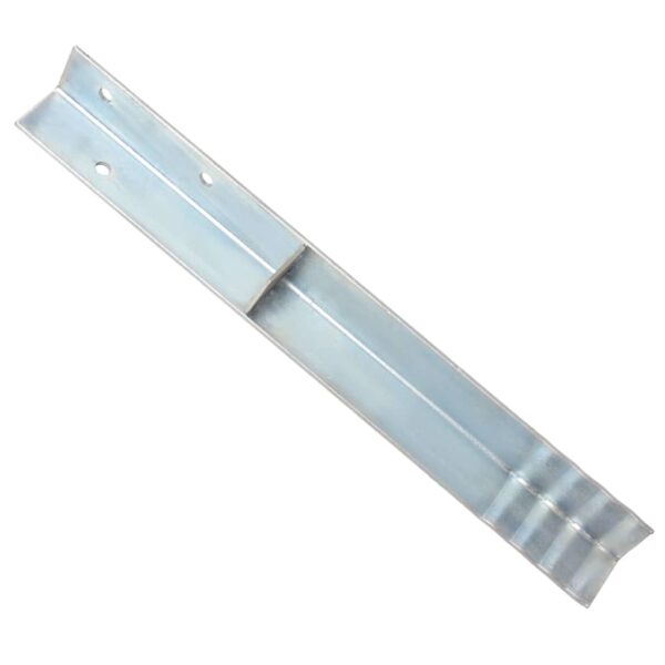 vidaXL L-shaped Ground Anchors 12 pcs Galvanised Steel 5x5x50 cm - Image 2