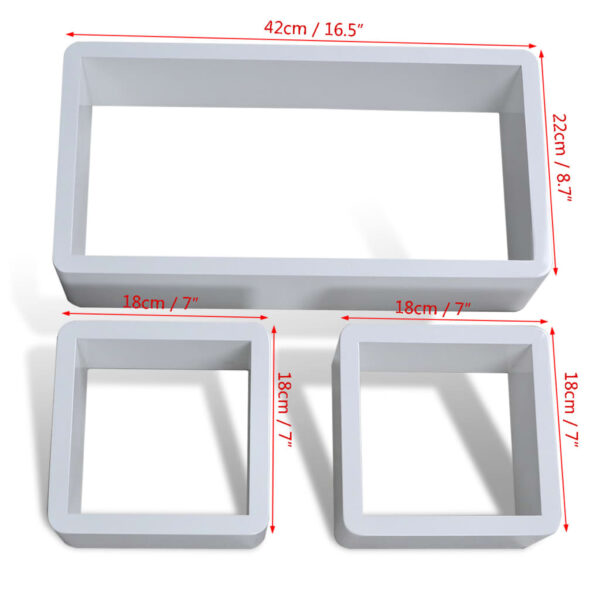 Cuboid shelf set of 3 - Image 4