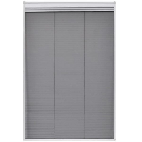 vidaXL Plisse Insect Screen for Windows Aluminium 80x120 cm with Shade - Image 4