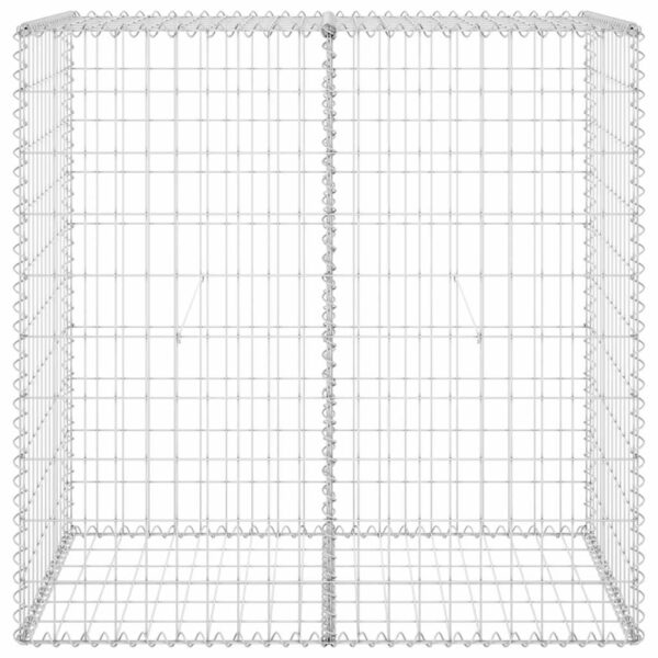 vidaXL Gabion Wall with Covers Galvanised Steel 100x60x100 cm - Image 4