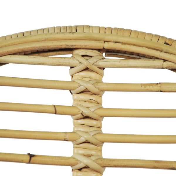 vidaXL Dining Chairs 2 pcs Natural Rattan - Image 4
