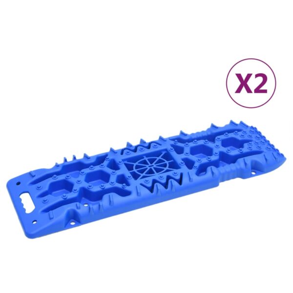 vidaXL Traction Boards 2 pcs Blue 107x31x7 cm Nylon - Image 1