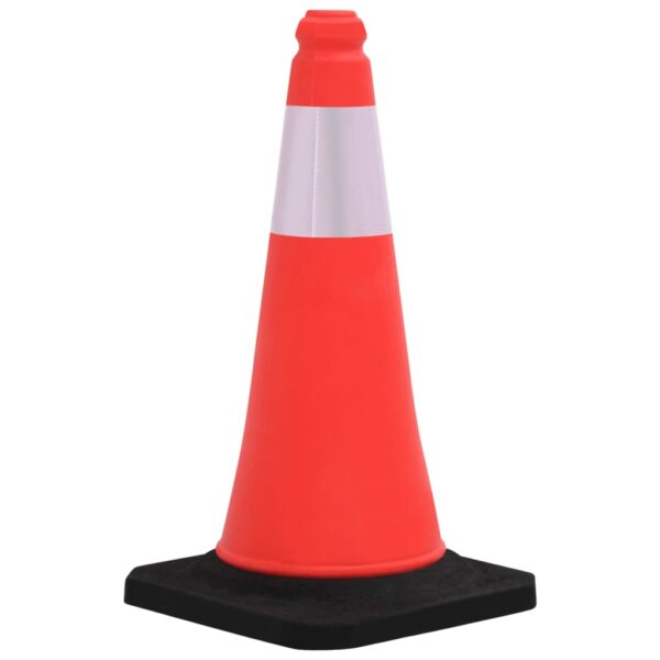 vidaXL Reflective Traffic Cones with Heavy Bases 10 pcs 50 cm - Image 2