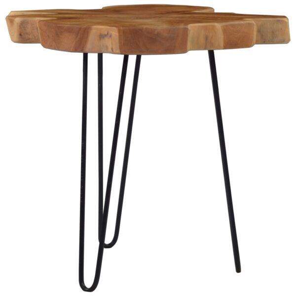 vidaXL Coffee Table (60-70)x45 cm Teak Wood - Image 9