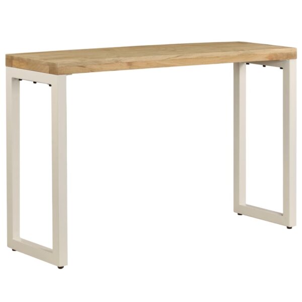 vidaXL Console Table 120x35x76 cm Solid Wood Mango and Steel - Image 2